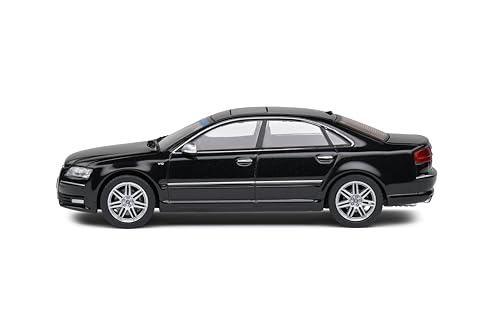 Solido Audi S8 (D3) a escala 1:43 negro 2010 miniatura 5