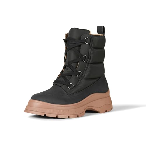 Best Stylish Winter Boots for Ladies | Warm & Waterproof 14 Amazon Essentials Women's Lace Up Puffer Snow Boots, Black, 7.5