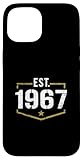 Photo Gallery est 1967 stile vintage fondato 1967 compleanno design custodia per iphone 15 Photo Gallery est 1967 stile vintage fondato 1967 compleanno design custodia per iphone 15