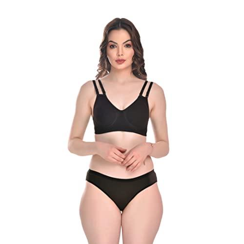 Image of SGC Sweden Women Mix Cotton Thongs Lingerie Set