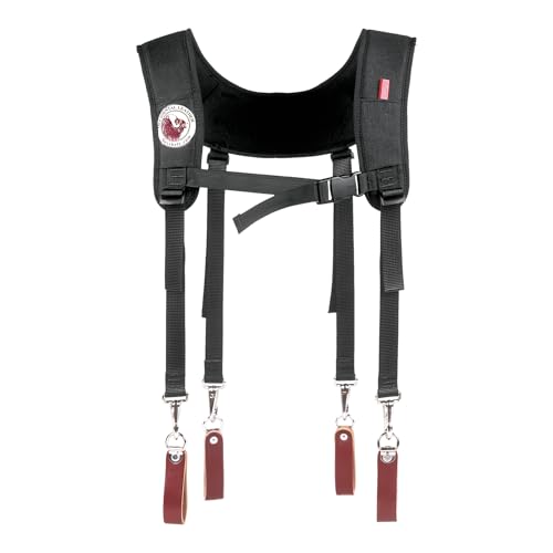 Occidental Leather Stronghold Light Suspenders - Ultra-Light Industrial Nylon Suspension Set - Includes Convenient Pockets - Made in USA