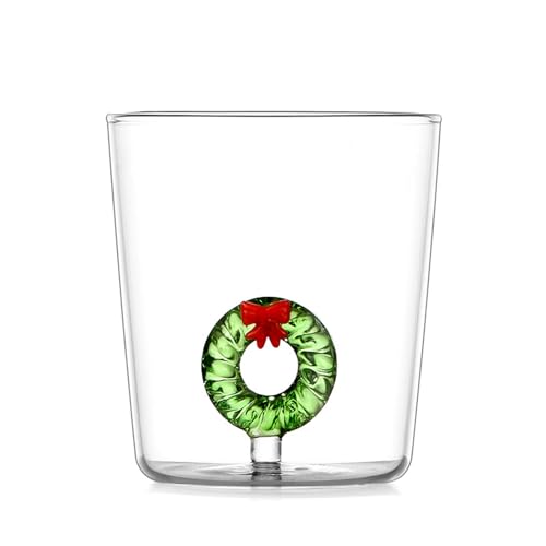 Zkbszn Glass,Christmas Themed Mug Unique 3D Christmas Themed Mug with Delicate Designs for Various Occasion