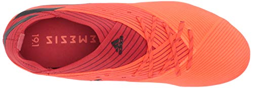 Adidas Boy's Nemeziz 19.1 Firm Ground Soccer Shoe, Coral/Black/Glory Red, 4.5 Little Kid #TOP4