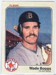 1983 Fleer Baseball Rookie Card #179 Wade Boggs