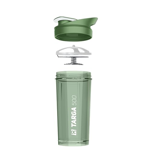 ROCKITZ Protein Shaker 500ml mit einzigartigem Konzept - dicht + leichte Reinigung + Protein Mischfeder = perfekt cremige Shakes ohne Klumpen – Premium Fitness Shaker Proteinshake