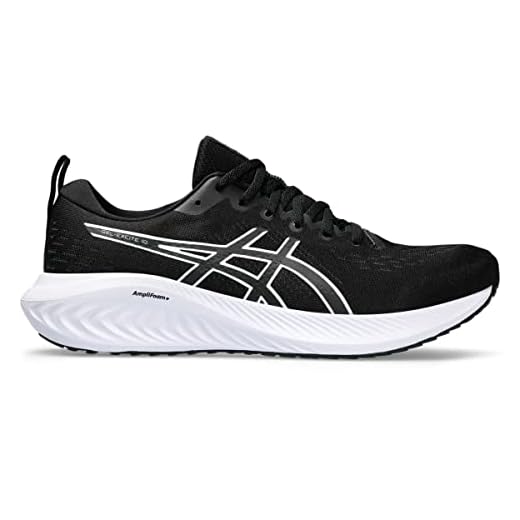 ASICS Tênis de corrida masculino Gel-Excite 10, Preto/branco, 11 X-Wide