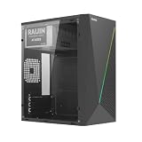 case con alimentatore 450w Raffreddamento Espandibile — Fino a 3 Ventole da 120mm — Preinstallato per accogliere fino a 3 ventole da 120mm: 1 posteriore e 2 frontali. Frontale mesh per massimizzare il flusso d'aria verso i componenti. Gestione termica adeguata per configurazioni gaming entry-level e mid-range in formato compatto