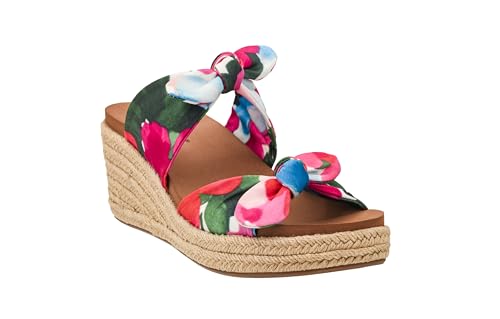 Corkys Footwear Women's Tie The Knot Wedge Sandal - 2.5 Inch Cushioned Wedge, Slip On Closure for Comfort & Style, Perfect for Casual & Dressy Outfits, All Day Wear3