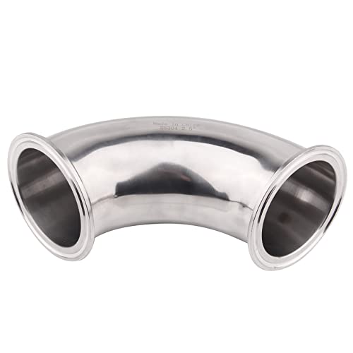 Raccords Coude 90° Sanitaire 1 Pouce SS304 Tri-Clamp (Tri Pince) - Pour Tuyauterie Alimentaire