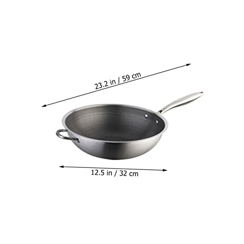 Sartén Wok de acero inoxidable Garneck con diseño de panal miniatura 2
