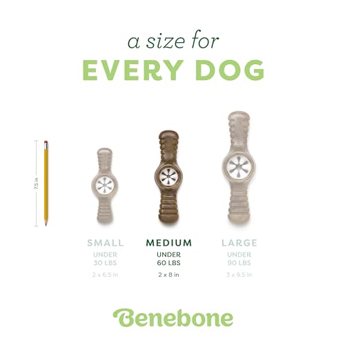 Image of Benebone Pawplexer Interactive Treat Dispensing Tough Dog Puzzle Chew Toy, Made in USA, Medium, Real Bacon Flavor