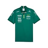 PUMA Mens X Aston Martin Aramco F1 Replica Short Sleeve Shirt Casual Casual - Green - Size XL
