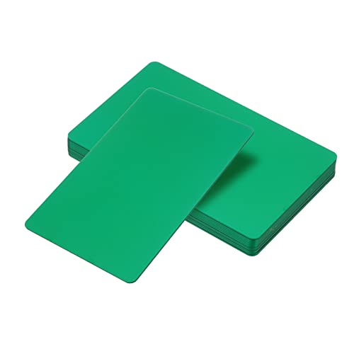 Tarjetas de aluminio PATIKIL para grabado de nombres y regalos de bricolaje, color verde