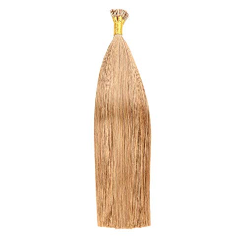 22" 100S Stick I- Tip Remy Hair Keratin BLonde Stick I Tip Fusion Hair Extensions 0.5g Per Strand 50g Per Package