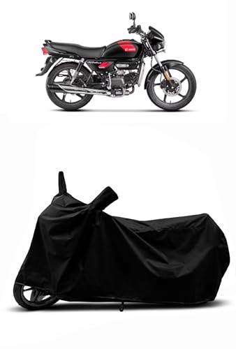 Image of Heavy Duty Waterproof Scooty & Bike Cover for Hero Splendor Plus Xtec - UV Resistant, Dustproof & Rain Protection, All-Weather Outdoor Cover for Bikes & Scooty with Buckle Straps