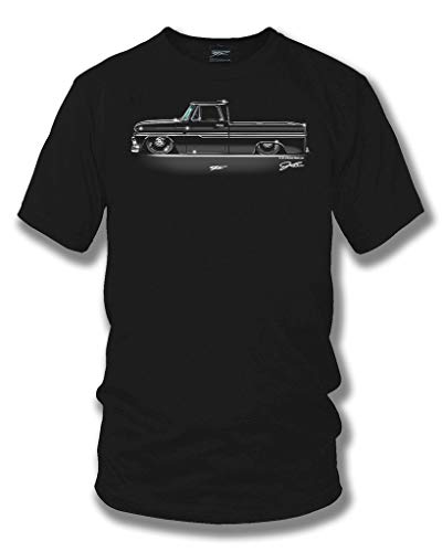 Wicked Metal 1966 Chevy C-10 - Truck T-Shirt - Chevy c-10 t-Shirt, Muscle Car Shirt - M Black