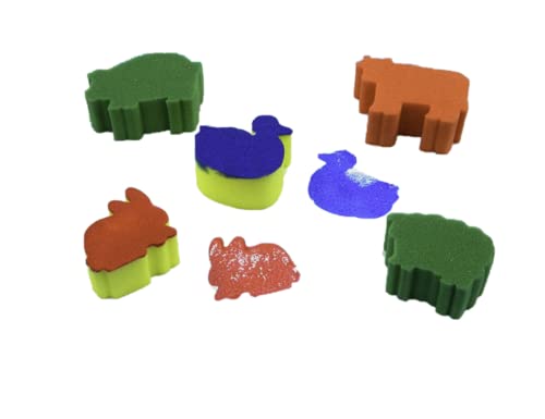 Craftplay Sponge Painting stampers, Multicolour, 12cm x 12cm x 5cm