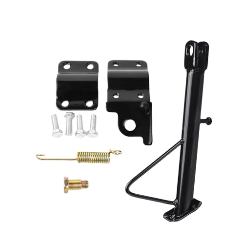 Klaisy Cavalletto laterale di ricambio per moto, 14-24 cm, per la maggior parte degli scooter e moto, cavalletto laterale