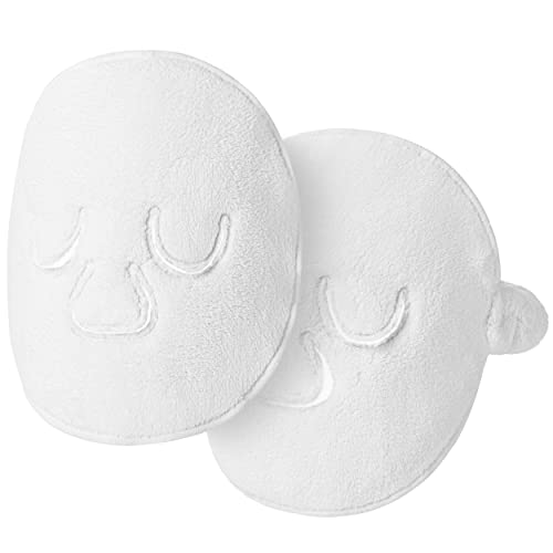 Valitic Natural Face Moisturizing Steamer Towel Mask - 1 Pack With Band & 1 Pack Without Band - For Hydrating, Anti Agin