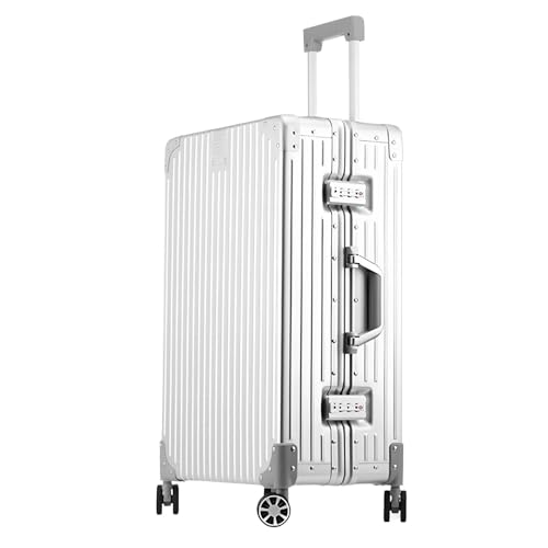 EclatVivid 20" Aluminum Hard Shell Suitcase with TSA Locks