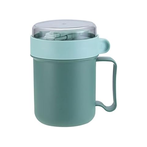 Milk Thermos Bottle with Spoon, Portable Lunch Box, Stainless Steel Food Thermal, Insulated Container, Leak-Proof Soup Cup Cover