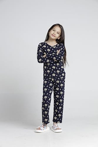 Image of T2F Girls Cotton Printed Pajama Set