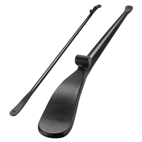 2 PCS Tire Mount and Demount Iron, 38 Inch Heavy Duty Tire Bars Set for Semi Truck Tires, 3/4 Inch Tire Changing Tools Kit, Forged Steel Tire Spoons for Trucks, Trailers, Buses - Black