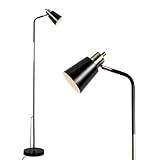 NIOSTA Floor Lamp, Industrial Floor Lamp Height Adjustable 360°Rotation Lampshade Modern Standing La