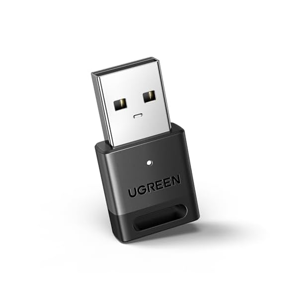 UGREEN USB Bluetooth Adapter, 5.3 Bluetooth Adapter for PC, Plug & Play for Windows 11/10/8.1, Bluetooth Receiver & Transmitter for Keyboard/Mouse/Headphone/Speakers/Printer