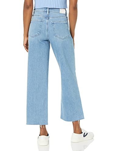 PAIGE Women's Nellie Raw Hem High Rise Cropped Wide Leg in Totally2
