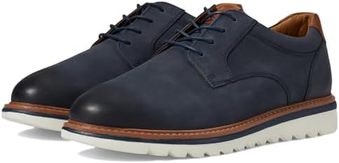 Johnston & Murphy Men's Braydon Plain Toe Navy Oiled Nubuck, 9 | Image 3