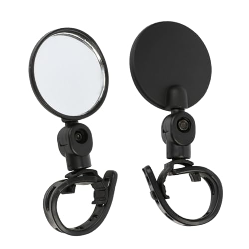 VALICLUD 2Pcs Adjustable Rotatable Rearview Mirrors for Bikes and Motorcycles Handlebar Mirrors with High Brightness Reflective for Enhanced Safety