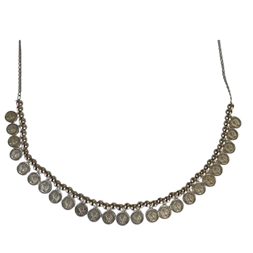 See full amazon price history chart for Antique Oxidised White Metal Silver Plated Kamarband/Bellychain/kamarpatta/ottiyanam/vaddanam/Waist Hip Belt -Coin Silver Antique Oxidised White Metal Silver Plated Kamarband/Bellychain/kamarpatta/ottiyanam/vaddanam/Waist Hip Belt -Coin Silver (B09F9TMLSN) Amazon Price History, Amazon Price Tracker