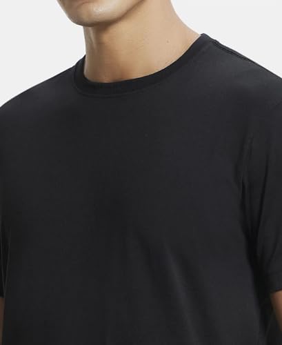 Jockey 2714 Men's Super Combed Cotton Rich Solid Round Neck Half Sleeve T-Shirt (Image - 6)
