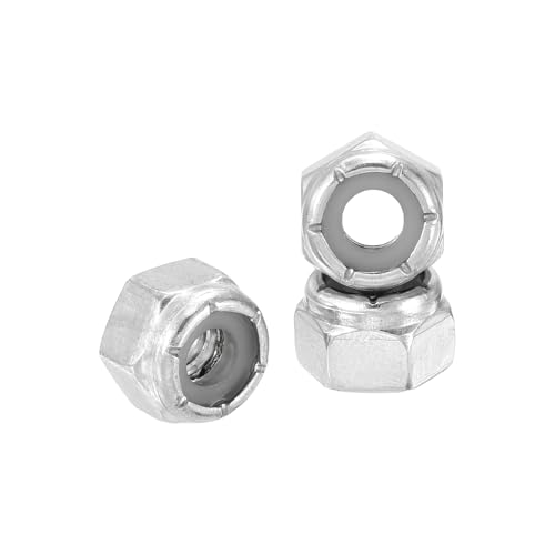 Kozelo 100pcs 1/4"-20 écrou hexagonal verrouillage nylon 304