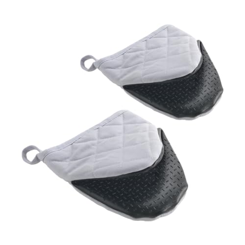 Metaltex Guantes Cocina, Algodón, Gris, 14 cm, 2 Set