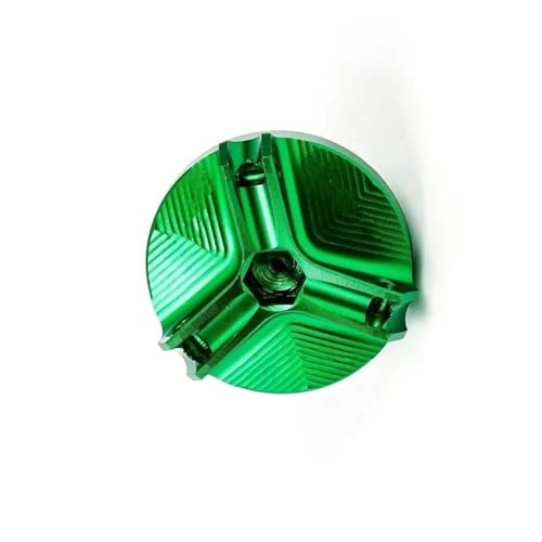 Tapón de aceite de motor CNC para Kawasaki ZZR 250 600 1200 1400 en color verde