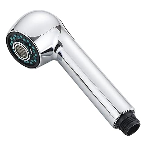 Kitchen Sink Pull Down Faucet Head Replacement 2-Functions Pull Out Sprayer Head Brushed Nickel, (Plating) Cover