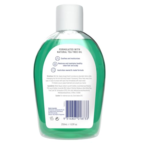 Redwin Tea Tree Shampoo 250ml Hair revitaliser for healthy looking hair for sensitive skin import from Australia image 4