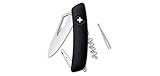 Noir Couteau suisse H01R, noir, 6 fonctions