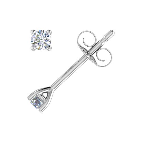 1/10 Carat Diamond Stud Earrings in 10K Gold2