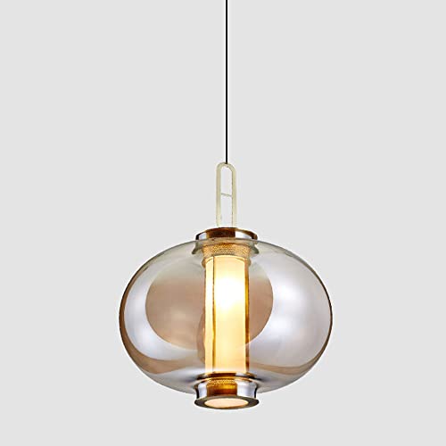 Chandelier de grande taille plafonnier îlot de cuisine avec grille en métal et verre