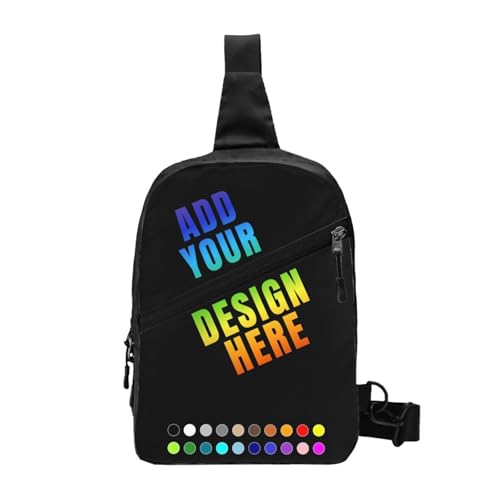 Personalized Crossbody Bags Customized Sling Bag Customizable Chest Bag Custom Sling Bags Customization Crossbody Bag for Men Women