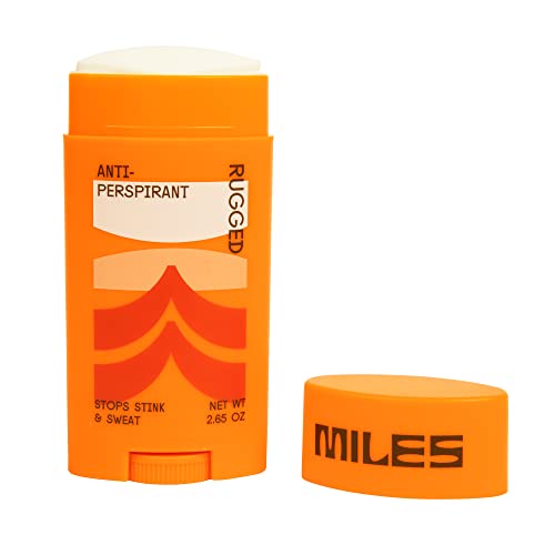 Miles - Antiperspirant And Deodorant For Teens, Tweens, & Kids - Natural, 24-Hour Odor And Sweat Stopping Technology, & Gentle On Skin - Rugged - 2-Pack #TOP1