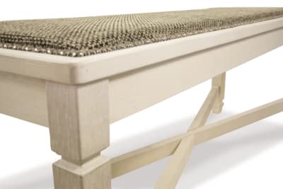 Signature Design by Ashley Bolanburg Upholstered Dining Bench, 50", White - image 9
