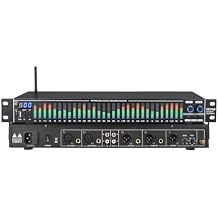EQ31SUB Digital Graphic Equalizer 31-Band Audio Processor with LED Spectrum Display and Noise Reduction, Multiple Inputs for Pro Audio and Home Stereo