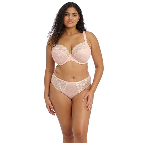 Elomi Sutiã feminino plus size Lucie de renda elástica com aro, Blush pálido, 42F