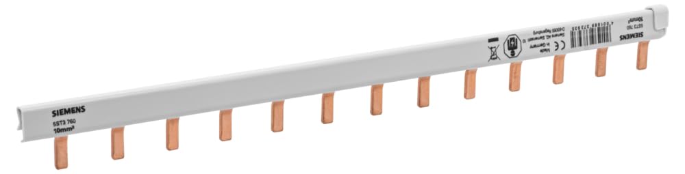 Peigne réversible 13 modules gris Siemens pour coffret de maison