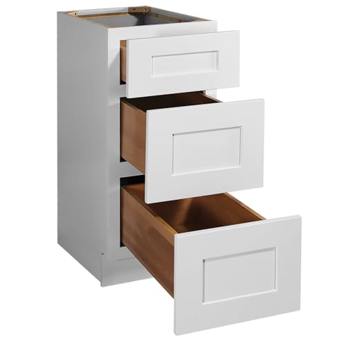 Image of Design House Brookings Kitchen Drawer Cabinet, 15 inch, White