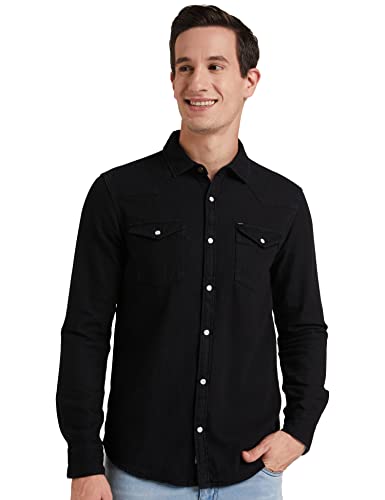 Image of Amazon Brand - INKAST Men's Slim Shirt (AZ-INK-RFS-DN-04 Black 3XL)